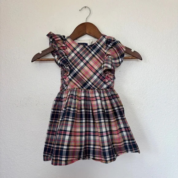 Polo by Ralph Lauren Plaid Ruffle Dress - Picture 2 of 9